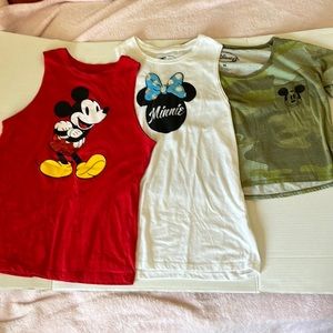 Disney tops set of 3; in a bundle